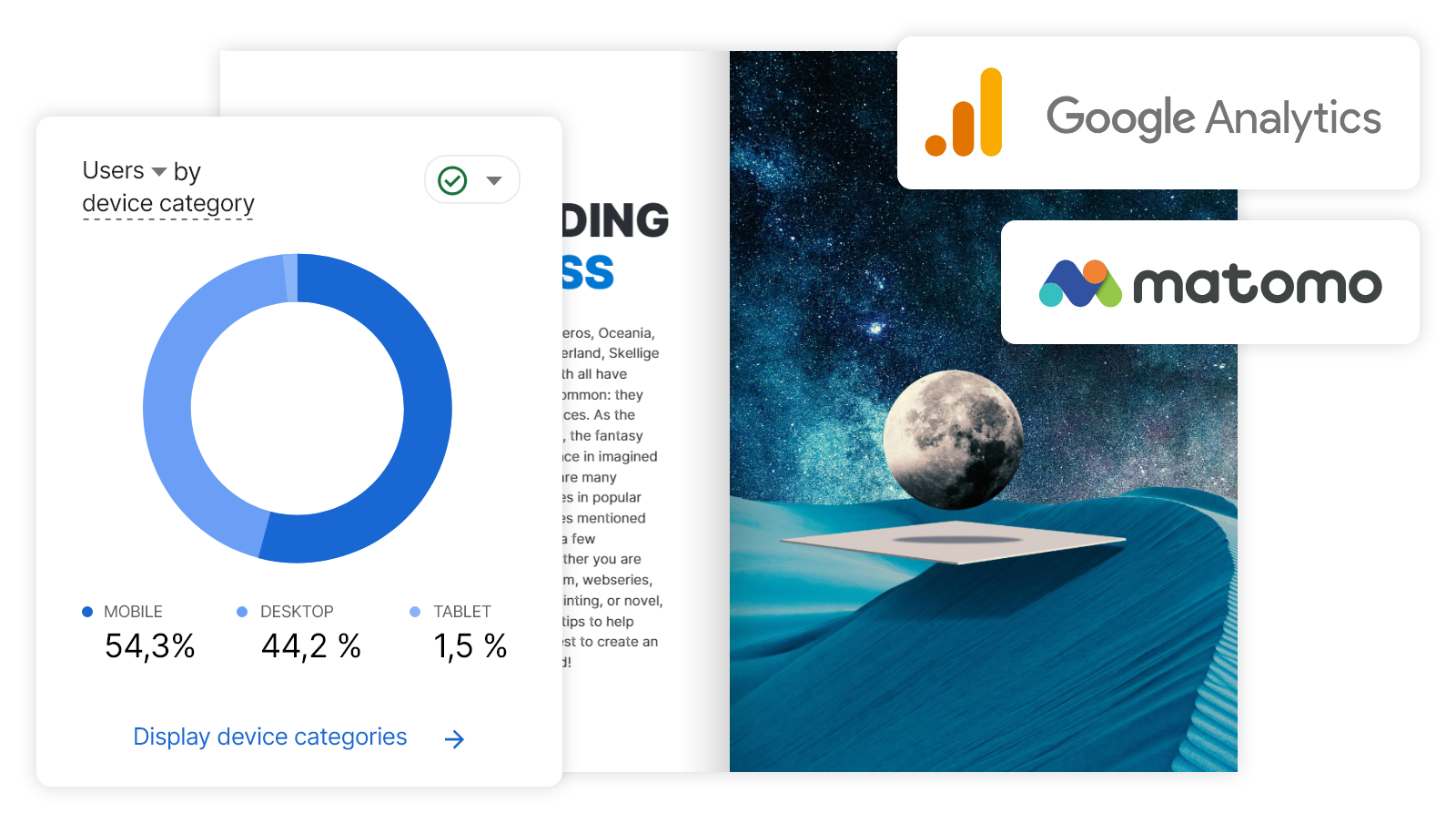 Connect Matomo or Google Analytics